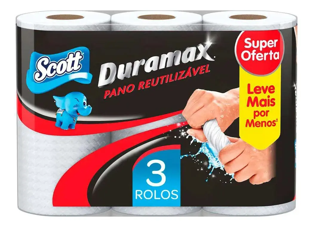 Pano Reutilizável Scott Duramax - 3 unidades
