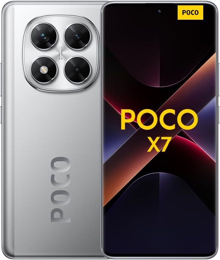  Smartphone Xiaomi Poco X7 5G NFC Silver 8GB RAM 256GB ROM